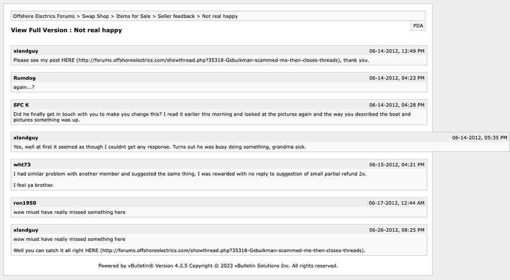 A forum thread rendered normally.